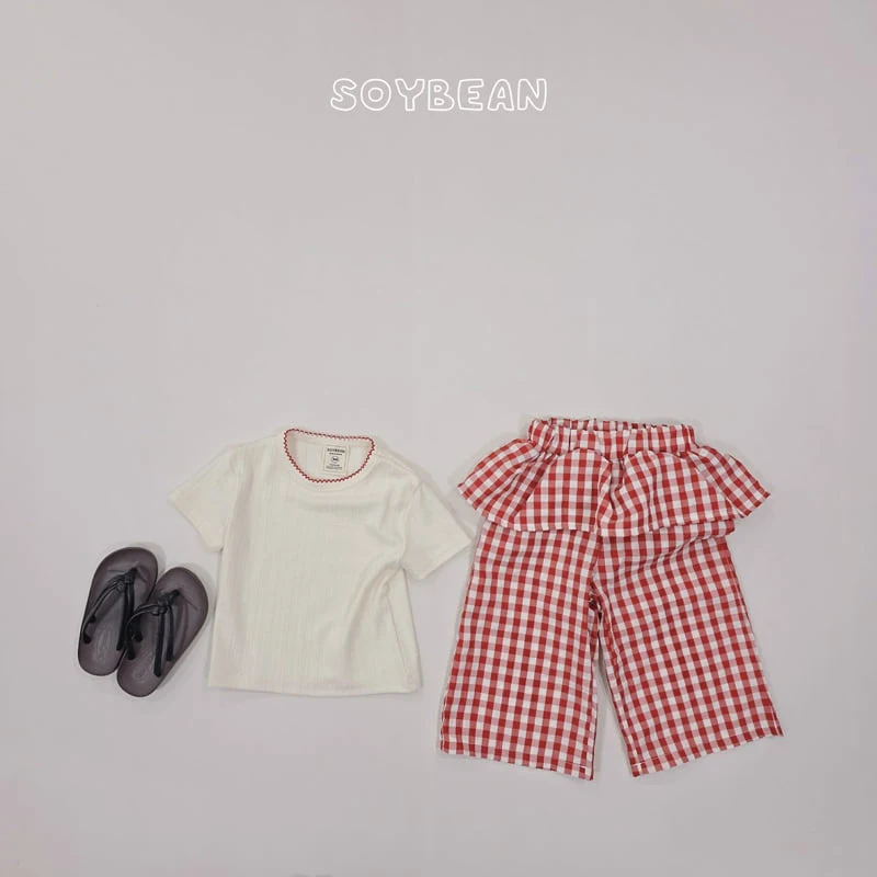 Soybean - Korean Children Fashion - #Kfashion4kids - Check Layered Pants - 12