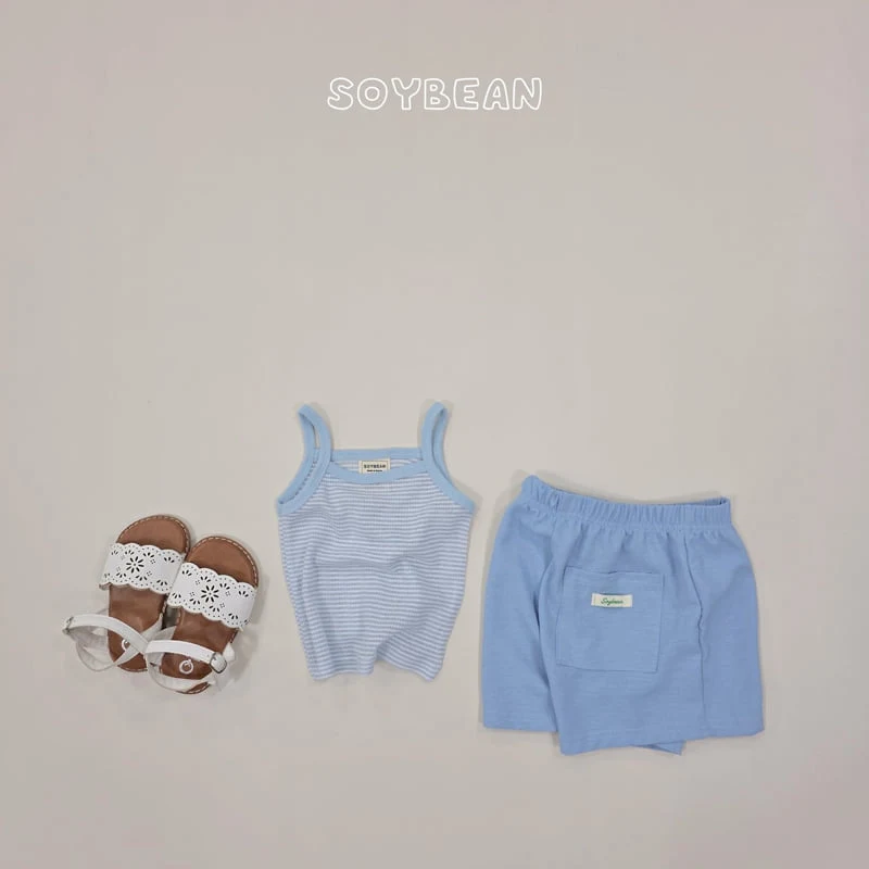 Soybean - Korean Children Fashion - #Kfashion4kids - Striped Strap Sleeveless Top - 12