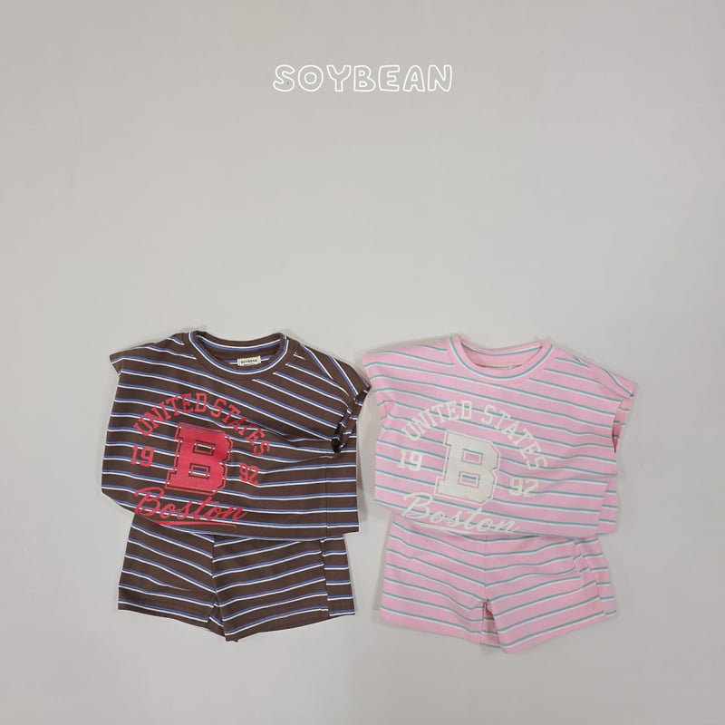 Soybean - Korean Children Fashion - #Kfashion4kids - Boston Stripe Set
