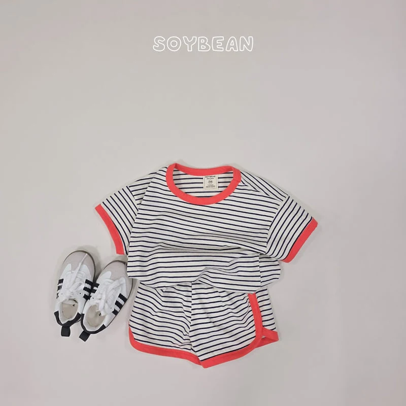 Soybean - Korean Children Fashion - #childofig - Ringer Stripe Set - 7