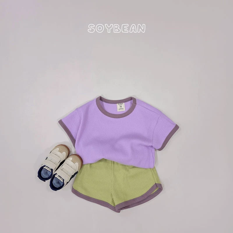 Soybean - Korean Children Fashion - #childofig - Color Mix Waffle Set - 5