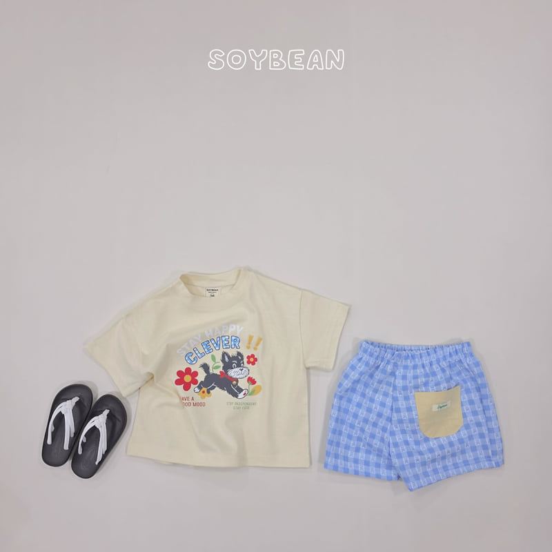 Soybean - Korean Children Fashion - #prettylittlegirls - Check Bear Shorts - 4