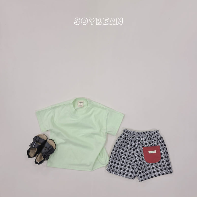Soybean - Korean Children Fashion - #childofig - Check Bear Shorts - 5