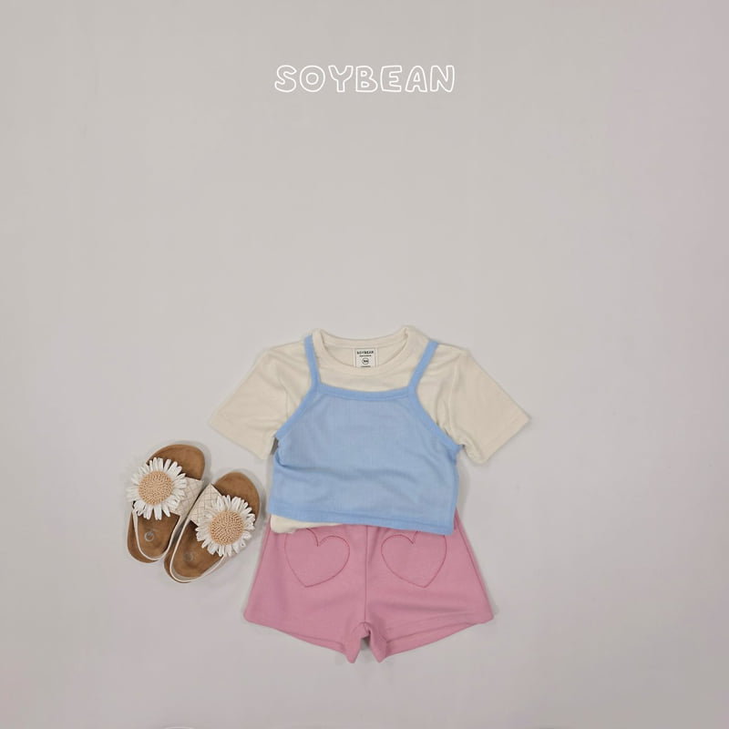 Soybean - Korean Children Fashion - #childofig - Heart Shorts - 4