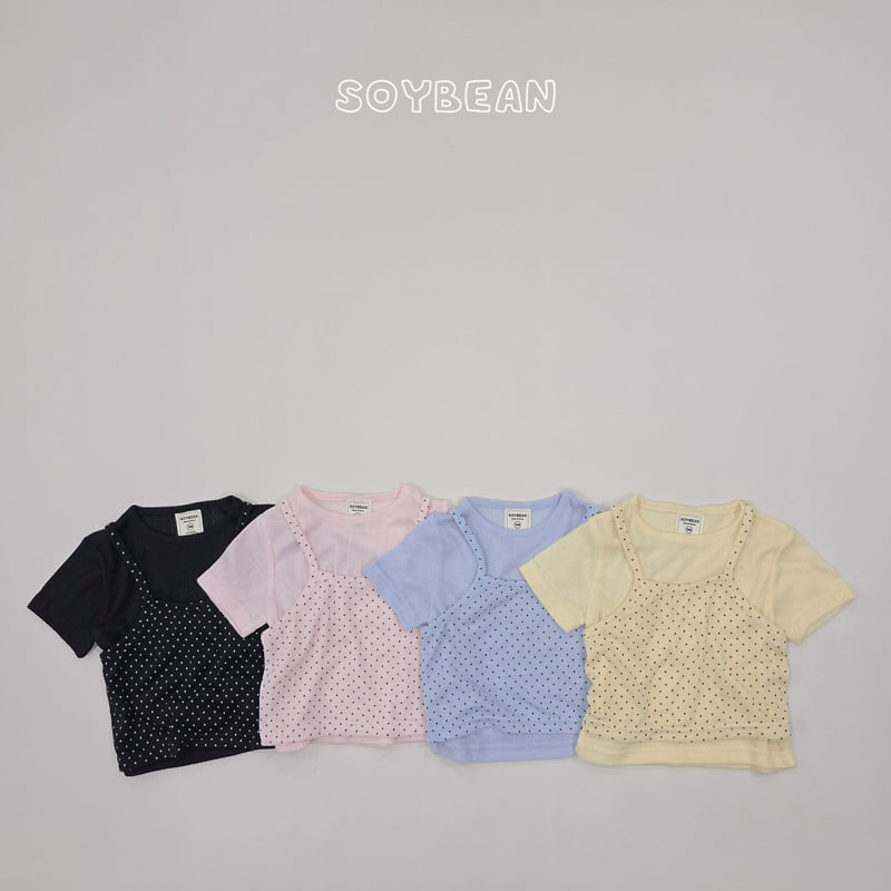 Soybean - Korean Children Fashion - #childrensboutique - Dot Layered Set