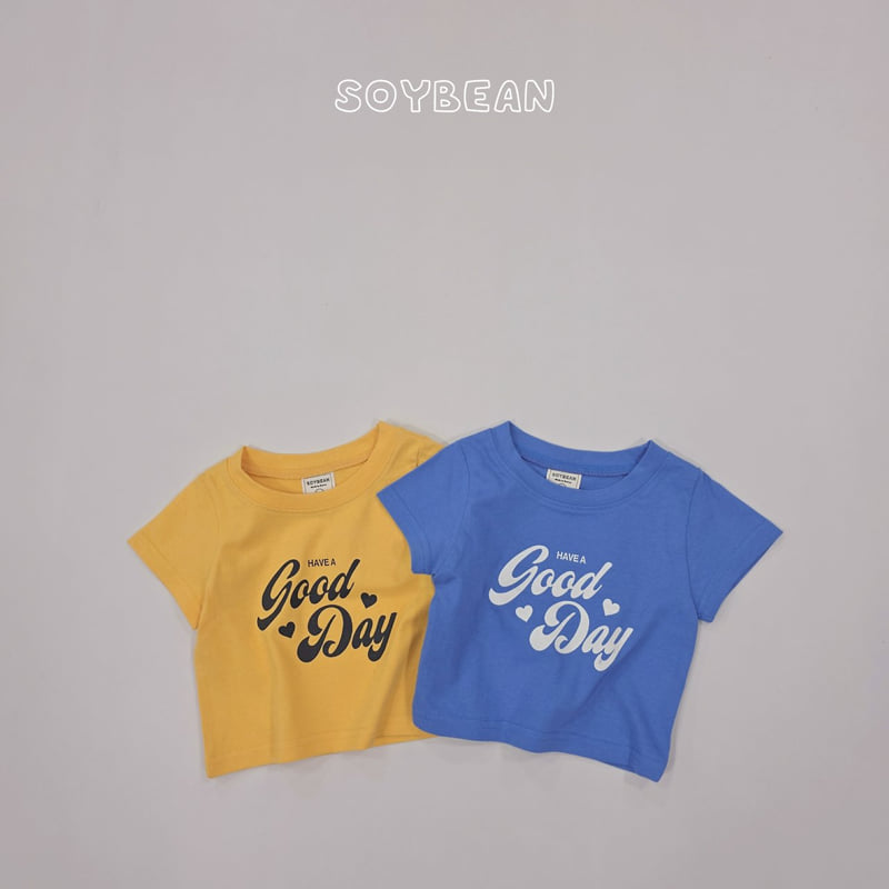Soybean - Korean Children Fashion - #childrensboutique - Good Day Semi-Crop Tee
