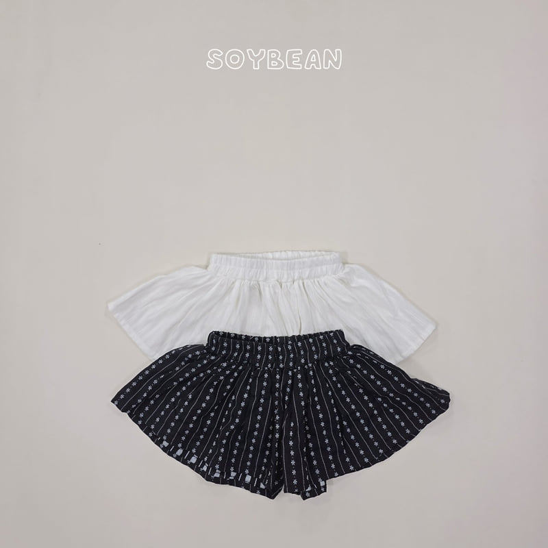 Soybean - Korean Children Fashion - #childrensboutique - Embroidered Skirt Pants - 10