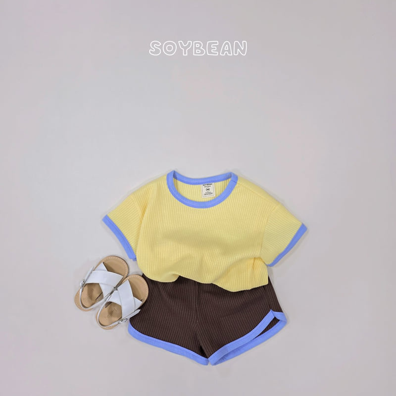 Soybean - Korean Children Fashion - #childrensboutique - Color Mix Waffle Set - 6