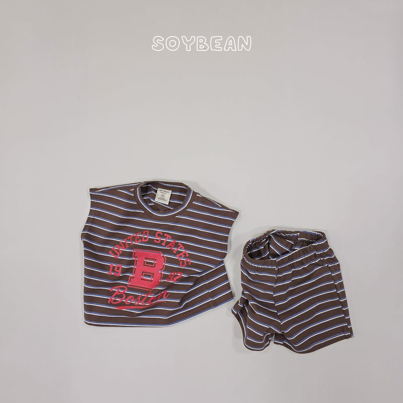 Soybean - Korean Children Fashion - #childrensboutique - Boston Stripe Set - 8