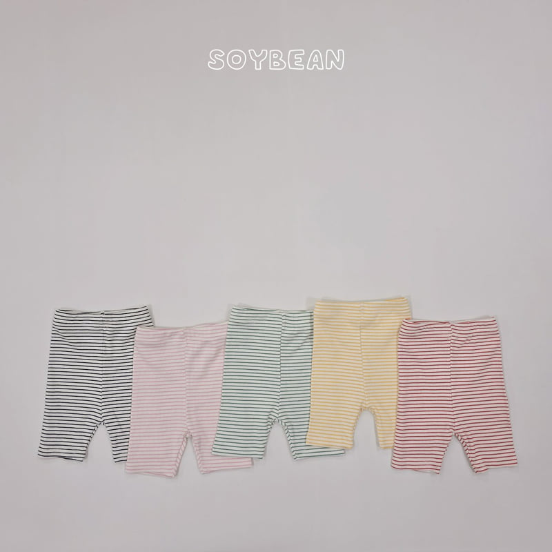 Soybean - Korean Children Fashion - #childrensboutique - Striped Leggings