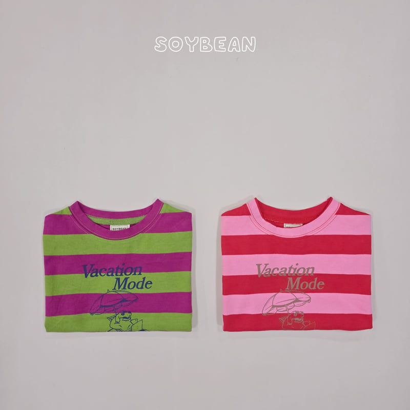 Soybean - Korean Children Fashion - #childrensboutique - Vacation Stripe Tee - 11