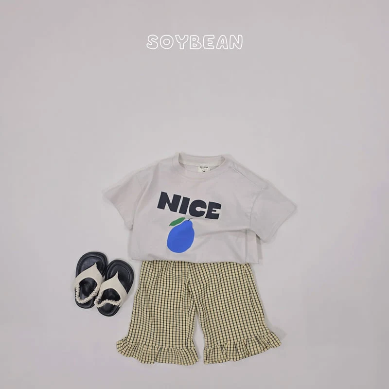 Soybean - Korean Children Fashion - #designkidswear - Nice Check Set - 3