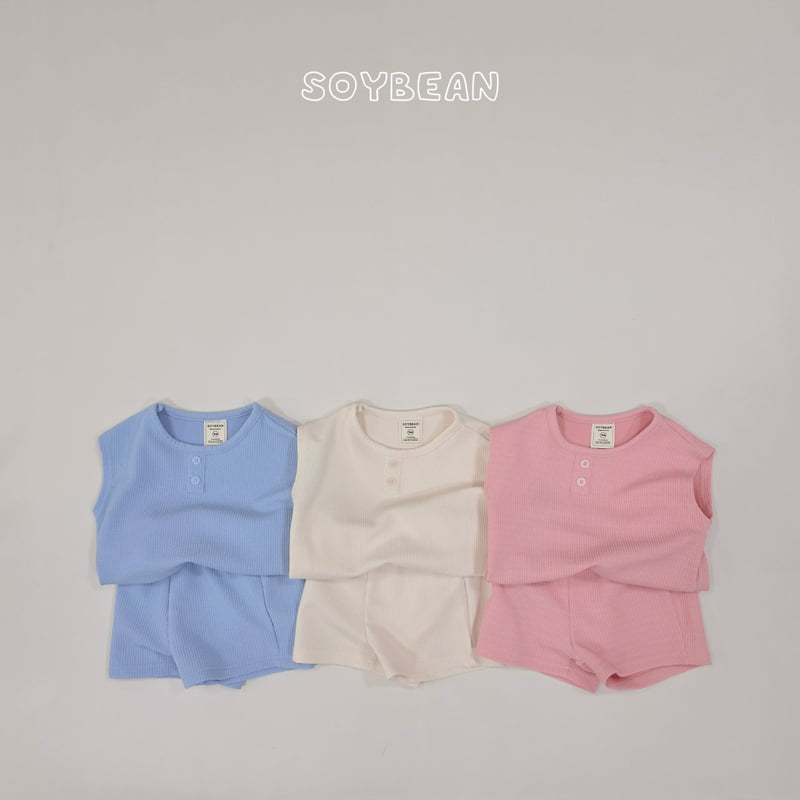 Soybean - Korean Children Fashion - #designkidswear - Button Boxy Set