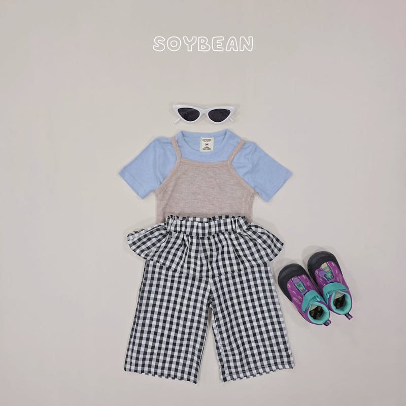 Soybean - Korean Children Fashion - #designkidswear - Check Layered Pants - 6