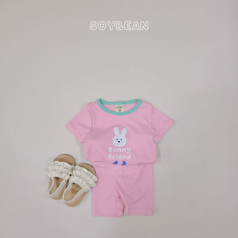 Soybean - Korean Children Fashion - #designkidswear - Bunny Friends Pajama Set - 3