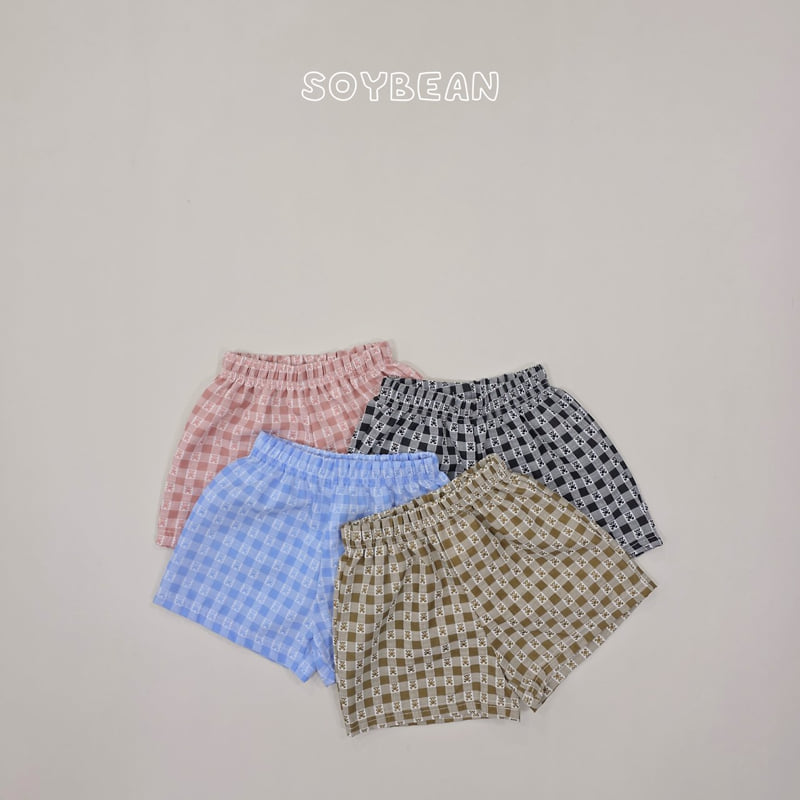 Soybean - Korean Children Fashion - #designkidswear - Check Bear Shorts - 7