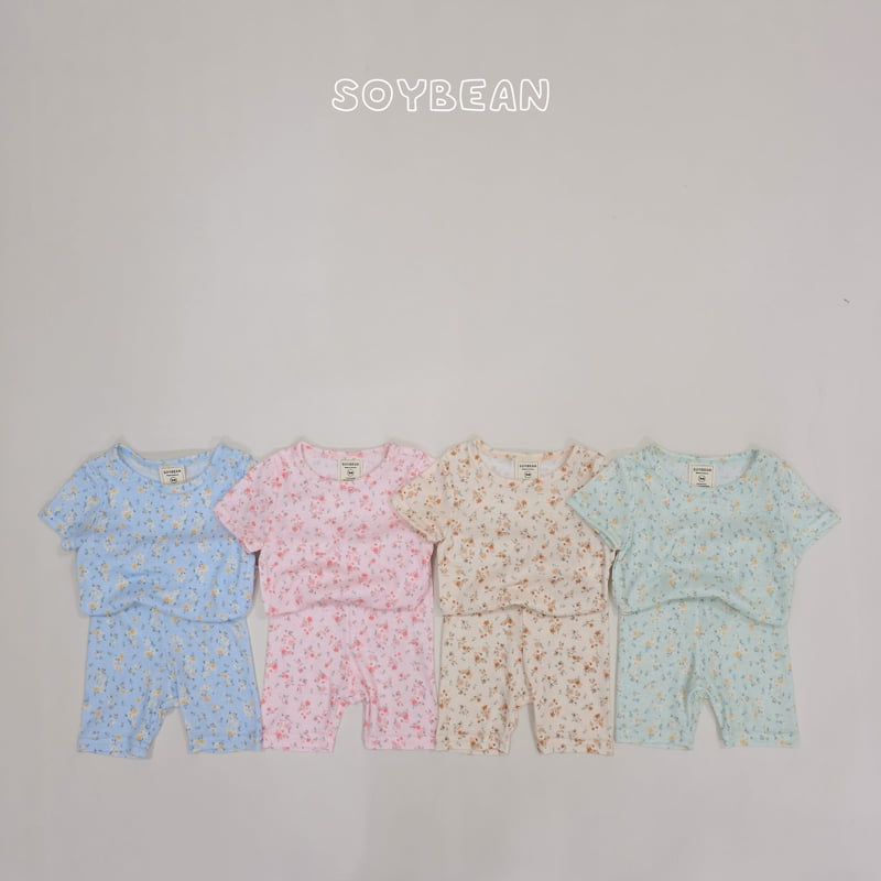 Soybean - Korean Children Fashion - #designkidswear - Summer Flower Pajama Set