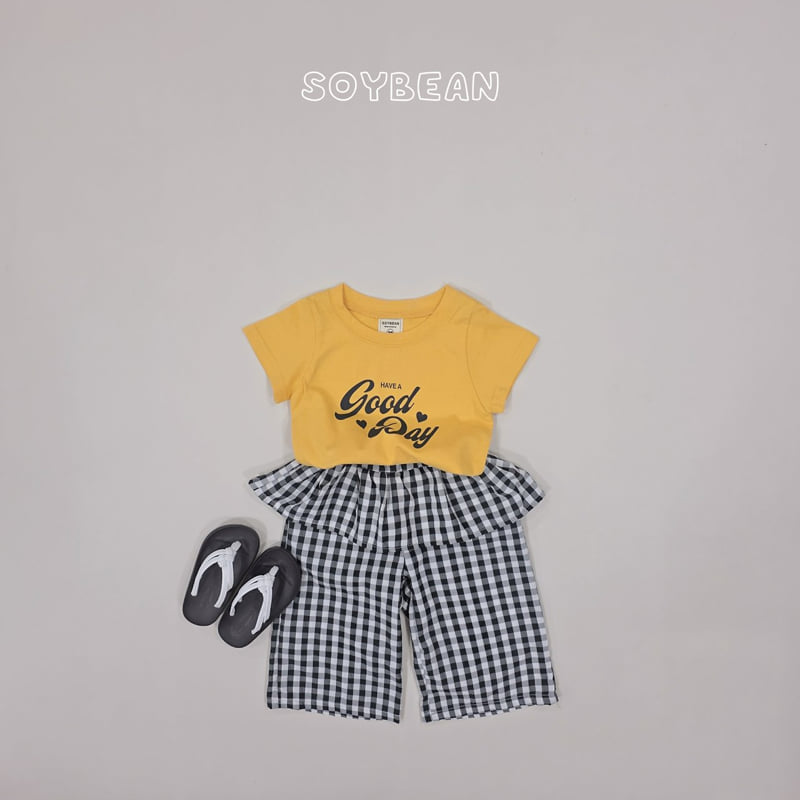 Soybean - Korean Children Fashion - #discoveringself - Good Day Semi-Crop Tee - 3
