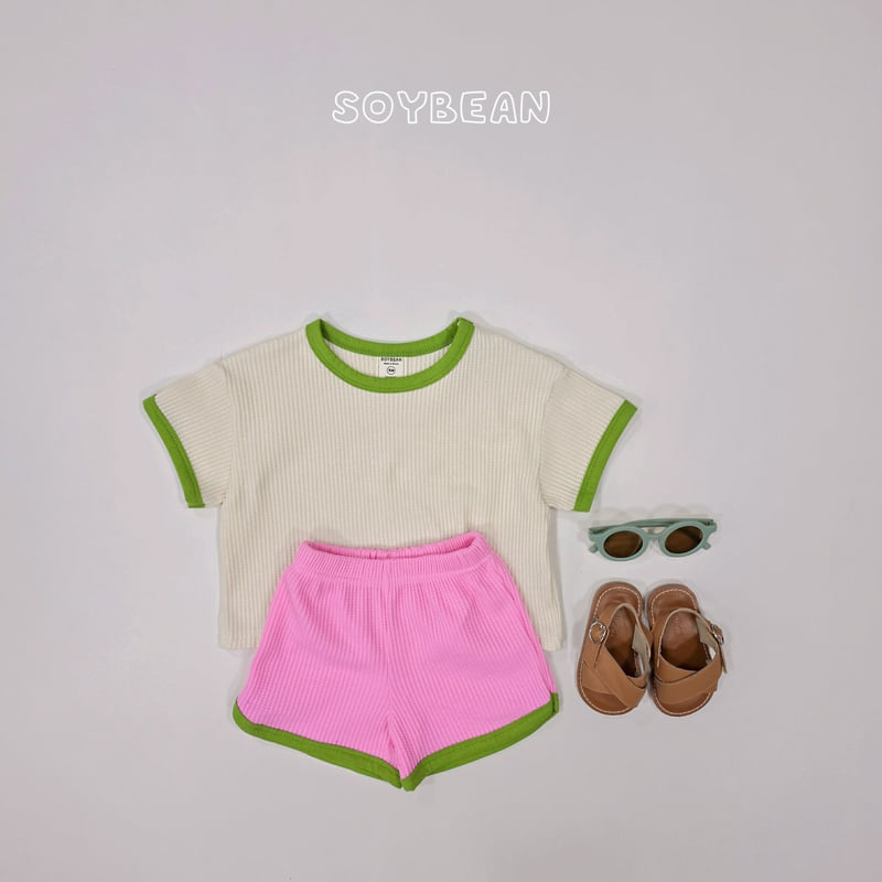 Soybean - Korean Children Fashion - #discoveringself - Color Mix Waffle Set - 8