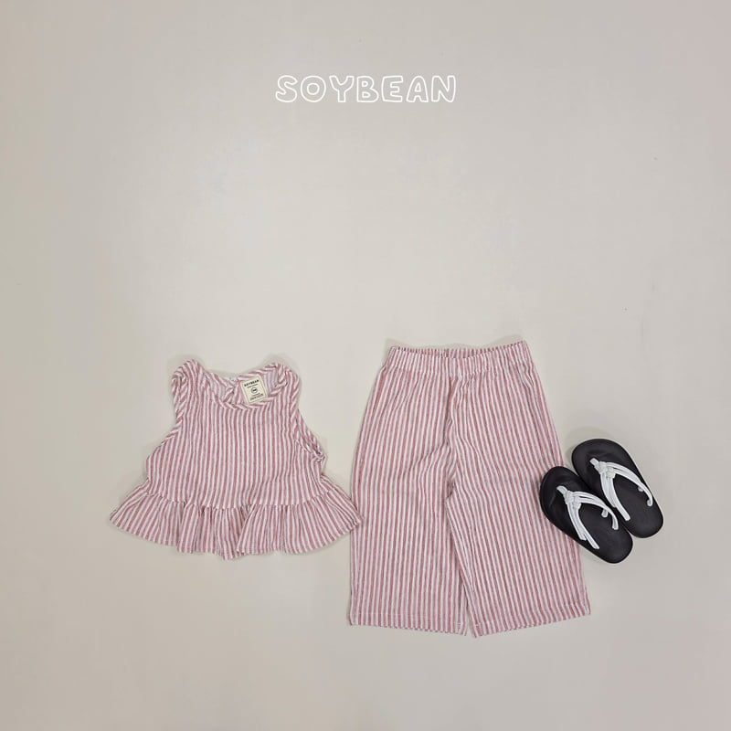 Soybean - Korean Children Fashion - #discoveringself - Cool Stripe Frill Set - 6