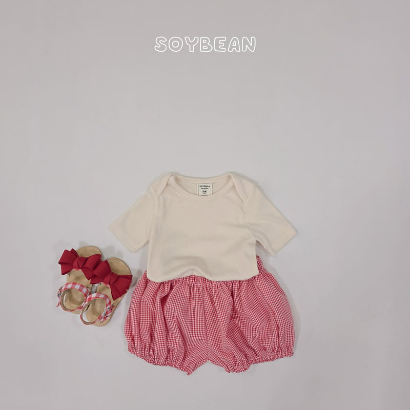 Soybean - Korean Children Fashion - #discoveringself - Pumpkin Check Set - 12