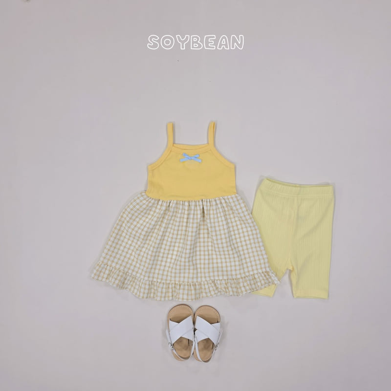 Soybean - Korean Children Fashion - #fashionkids - Frill Ribbon Sleeveless One-piece - 8