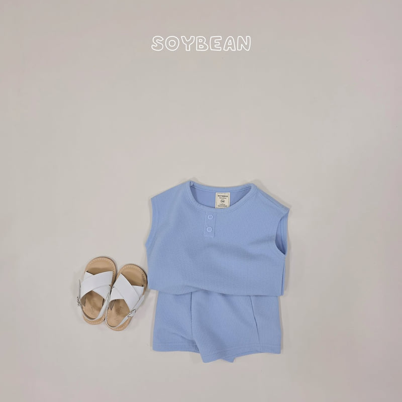 Soybean - Korean Children Fashion - #fashionkids - Button Boxy Set - 3