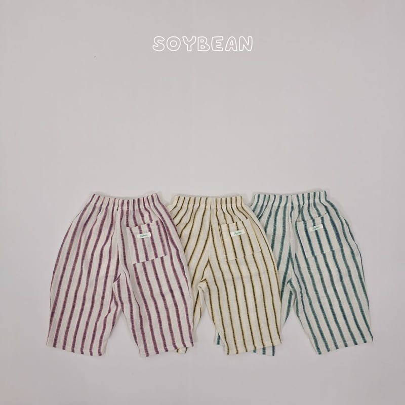 Soybean - Korean Children Fashion - #fashionkids - Linen Curve Travel Pants
