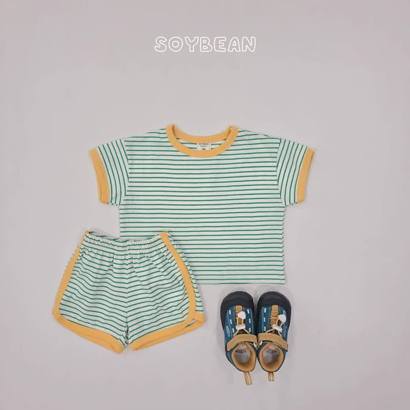 Soybean - Korean Children Fashion - #fashionkids - Ringer Stripe Set - 11