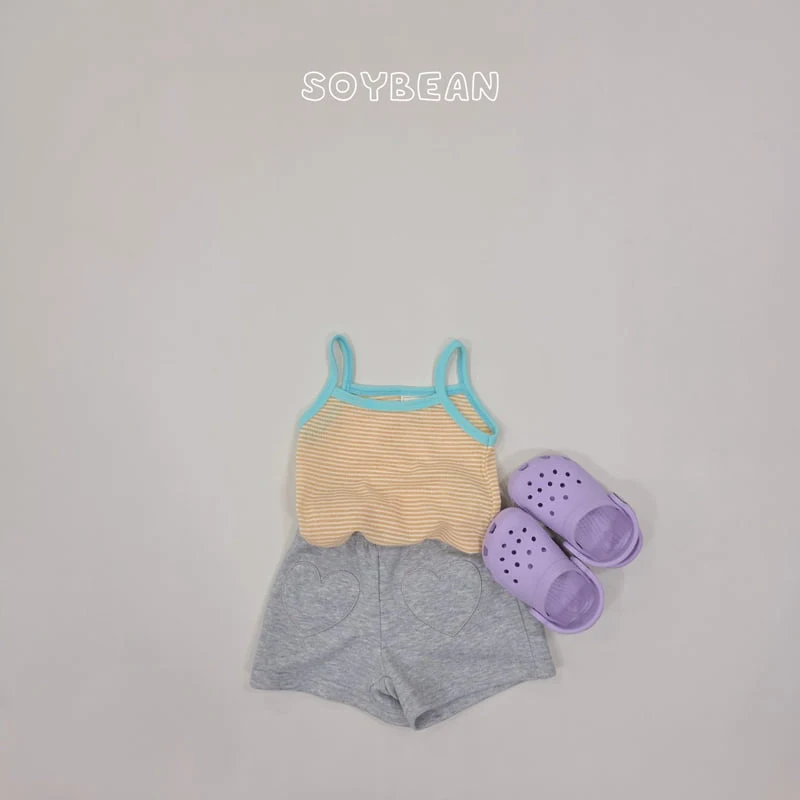 Soybean - Korean Children Fashion - #fashionkids - Striped Strap Sleeveless Top - 8
