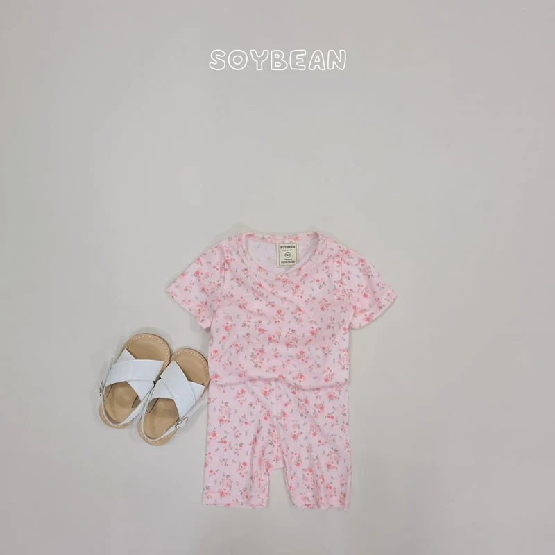 Soybean - Korean Children Fashion - #fashionkids - Summer Flower Pajama Set - 3