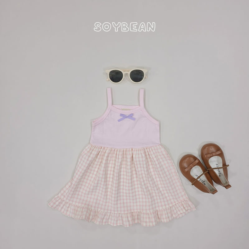Soybean - Korean Children Fashion - #kidsshorts - Frill Ribbon Sleeveless One-piece - 9