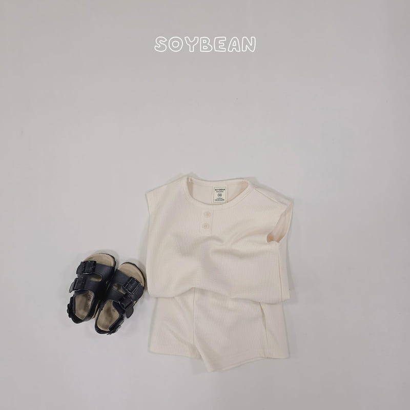 Soybean - Korean Children Fashion - #fashionkids - Button Boxy Set - 4