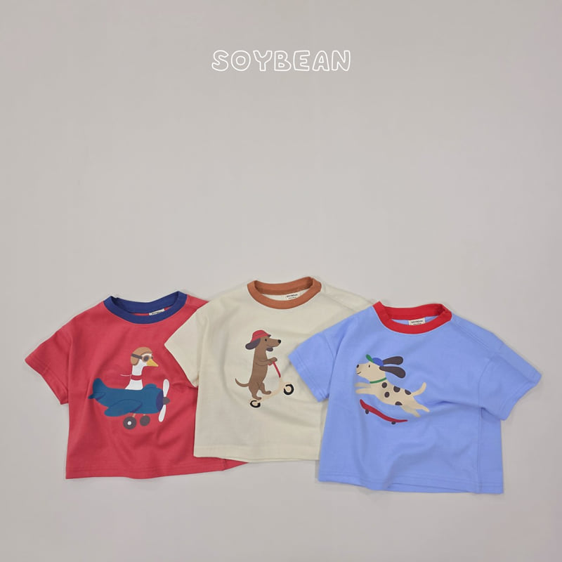 Soybean - Korean Children Fashion - #kidsshorts - Riding Animal Tee
