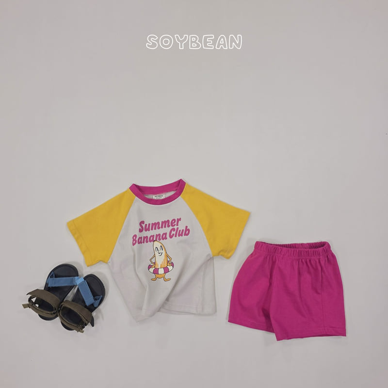 Soybean - Korean Children Fashion - #kidsshorts - Banana Club Set - 8