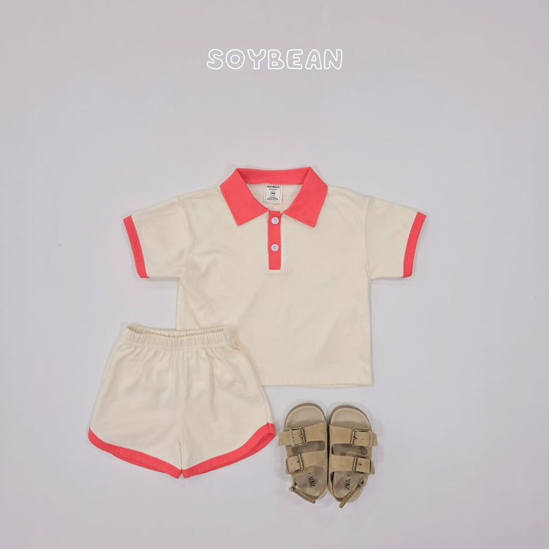 Soybean - Korean Children Fashion - #kidsshorts - Collar Ringer Set - 11