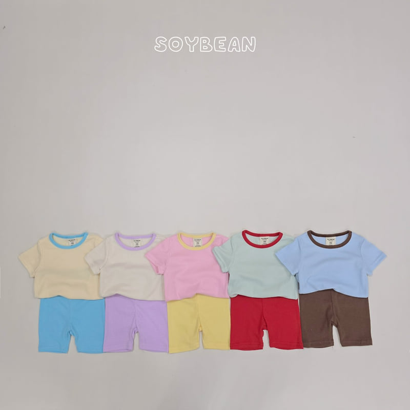 Soybean - Korean Children Fashion - #kidsshorts - Tone-Tone Pajama Set