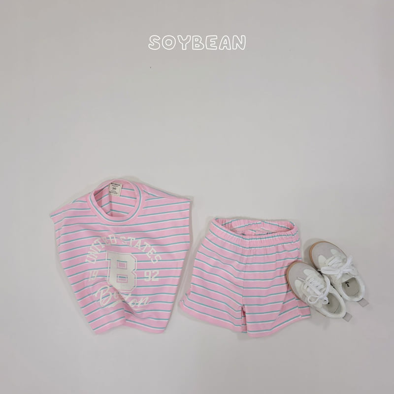 Soybean - Korean Children Fashion - #kidsshorts - Boston Stripe Set - 12