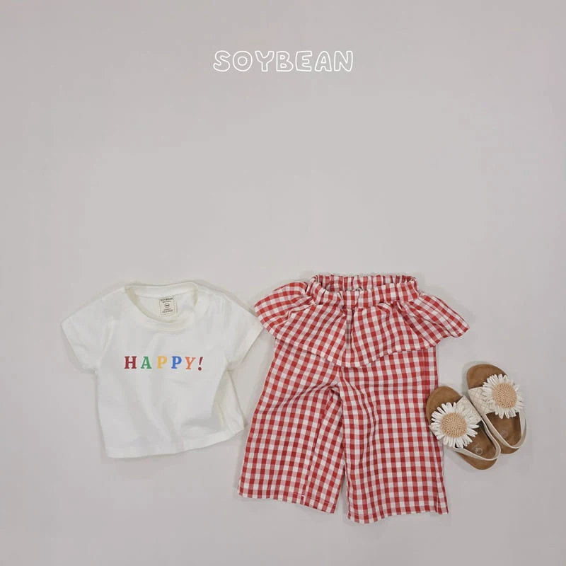 Soybean - Korean Children Fashion - #kidsstore - Check Layered Pants - 10