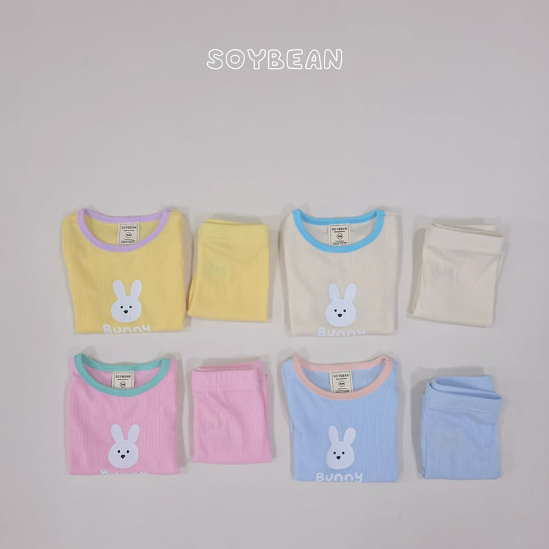 Soybean - Korean Children Fashion - #kidsstore - Bunny Friends Pajama Set - 7