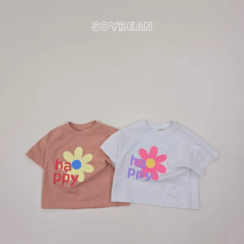 Soybean - Korean Children Fashion - #kidsstore - Happy Flower Tee