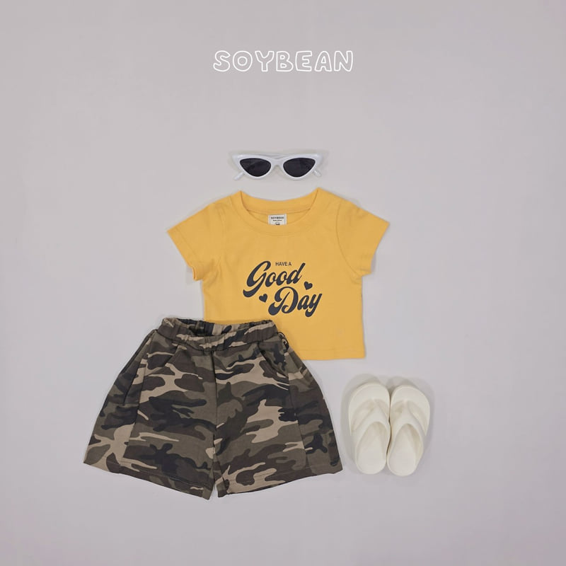 Soybean - Korean Children Fashion - #kidsstore - Camo Bermuda Pants - 9