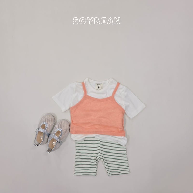 Soybean - Korean Children Fashion - #kidsstore - Tee Sleeveless Layered Set - 7