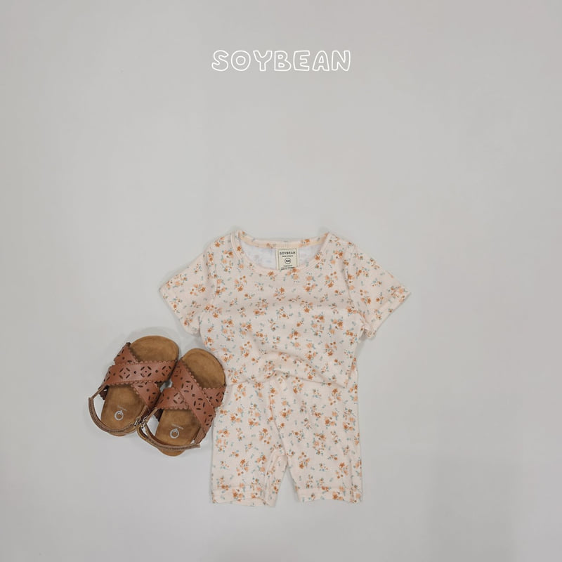 Soybean - Korean Children Fashion - #kidsstore - Summer Flower Pajama Set - 5