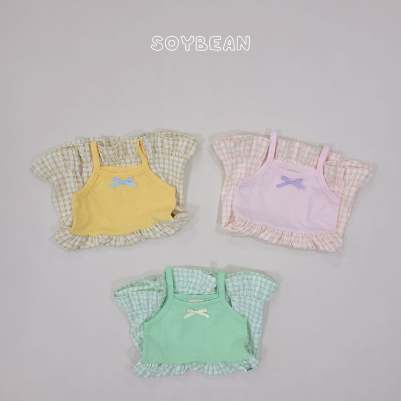 Soybean - Korean Children Fashion - #kidzfashiontrend - Frill Ribbon Sleeveless One-piece - 11