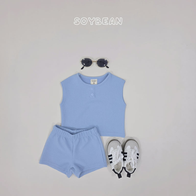 Soybean - Korean Children Fashion - #kidzfashiontrend - Button Boxy Set - 6