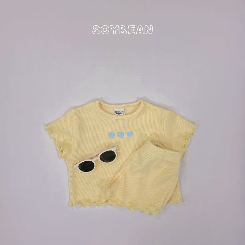 Soybean - Korean Children Fashion - #kidzfashiontrend - Heart Flutter Set - 9