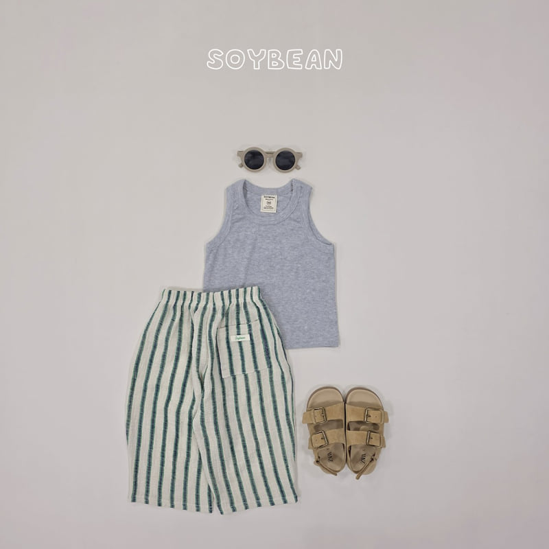 Soybean - Korean Children Fashion - #kidzfashiontrend - Summer Ribbed Sleeveless Top - 6