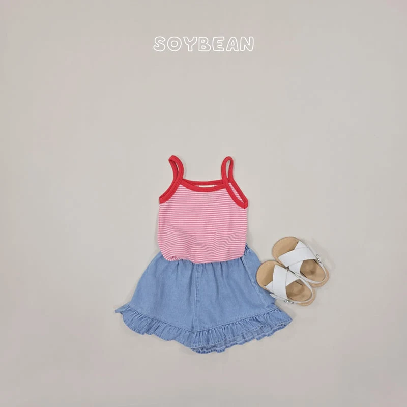 Soybean - Korean Children Fashion - #kidzfashiontrend - Striped Strap Sleeveless Top - 11