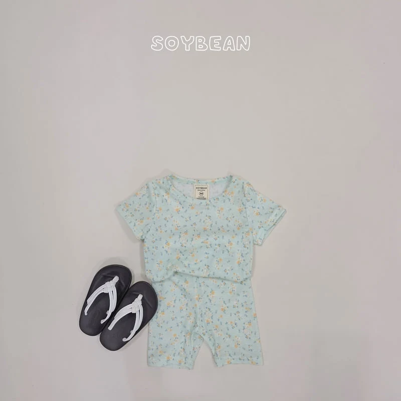 Soybean - Korean Children Fashion - #kidzfashiontrend - Summer Flower Pajama Set - 6